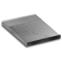 Płyta grillowa ryflowana 300 x 600 mm, nakładana na dwa palniki, linia Magistra 980 Wariant podstawowy, MBM A777104