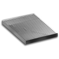 Płyta grillowa ryflowana 300 x 600 mm, nakładana na dwa palniki, linia Magistra 980 Wariant podstawowy, MBM A777104