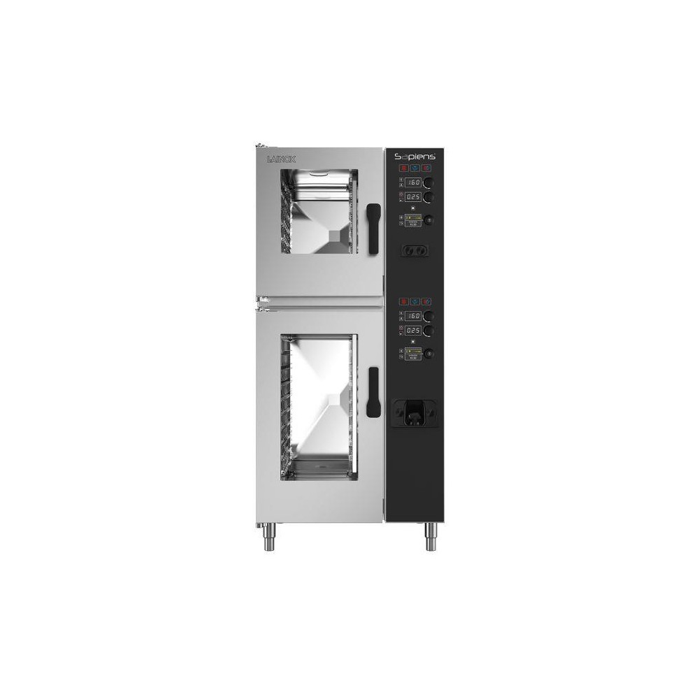 Zestaw dwóch pieców Lainox Sapiens Boosted 10 + 6 x GN 1/1 gazowy z natryskiem SAG161B, Lainox SAG161B