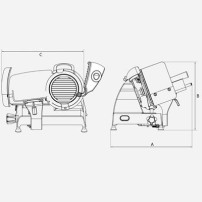 Krajalnica grawitacyjna Red Line 250 Czerwona, BERKEL RL250 RSBGM01000000