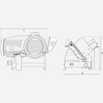 Krajalnica grawitacyjna Red Line 300 Szara, BERKEL RL300 RSVGL011000GT