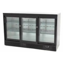 Barowa szafa chłodnicza, chłodziarka podblatowa, 3-drzwiowa, drzwi przesuwne, 341 l, Resto Quality RQ-330SCM, Resto Quality RQ-3