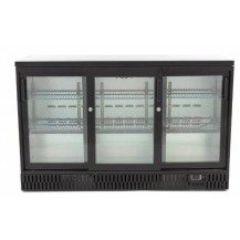 Barowa szafa chłodnicza, chłodziarka podblatowa, 3-drzwiowa, drzwi przesuwne, 341 l, Resto Quality RQ-330SCM, Resto Quality RQ-3