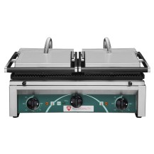 Grill elektryczny kontaktowy panini podwójny, płyty ryflowane, Resto Quality RN103-A