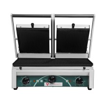Grill elektryczny kontaktowy panini podwójny, płyty ryflowane, Resto Quality RN103-A