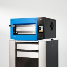 Piec do pizzy elektryczny Home HE 400, jednokomorowy, panel dotykowy, 400x400 mm, niebieski, Resto Quality HE400/1 TS/FB