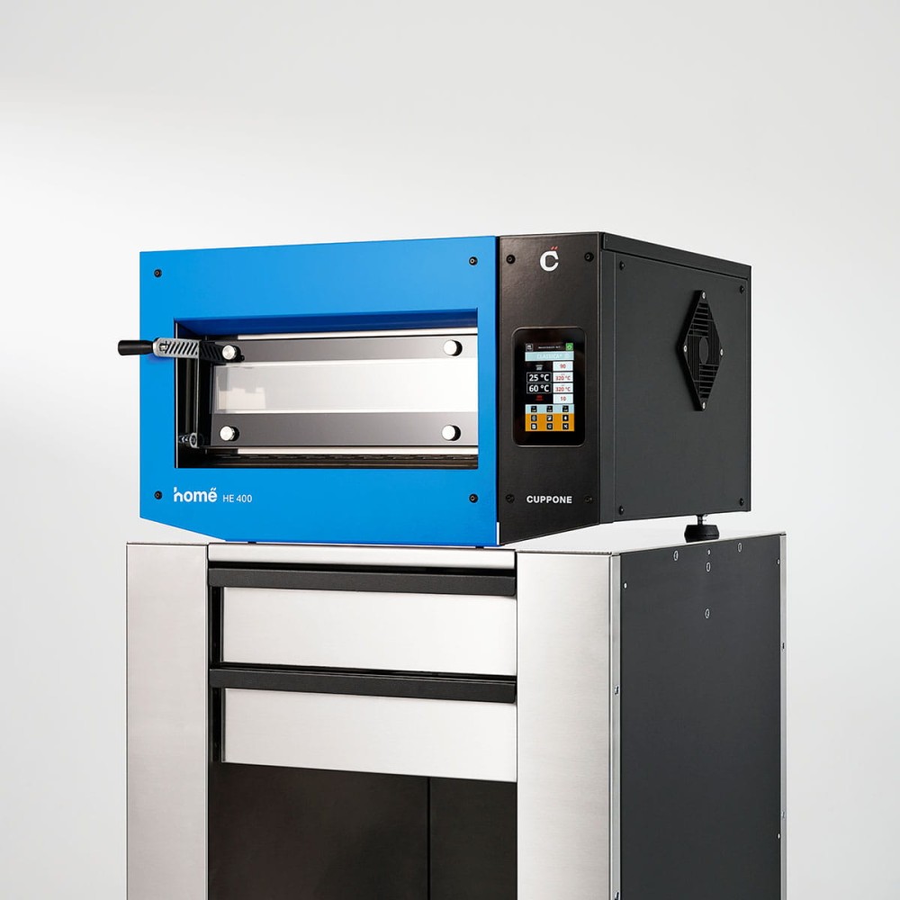 Piec do pizzy elektryczny Home HE 400, jednokomorowy, panel dotykowy, 400x400 mm, niebieski, Resto Quality HE400/1 TS/FB
