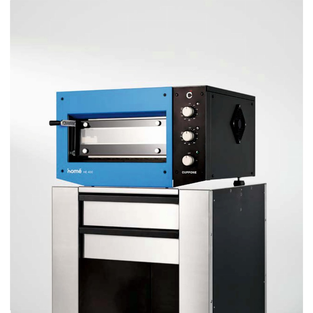 Piec do pizzy elektryczny Home HE 400, jednokomorowy, panel manualny, 400x400 mm, niebieski, Resto Quality HE400/1 TM/FB