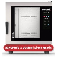Piec konwekcyjno-parowy elektryczny, piekarniczo-cukierniczy, automatyczny system myjący, 6x600x400, 12,6 kW, 400 V, Mychef, Sys