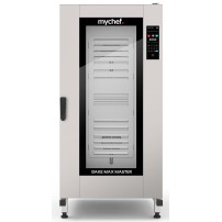 Piec konwekcyjno-parowy elektryczny, z wózkiem, piekarniczo-cukierniczy, automatyczny system myjący, 16x600x400, 34,7 kW, 400 V,