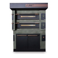 Piec dwukomorowy S125 Icon z okapem i komora rozrostu H=900mm Wariant podstawowy, Moretti Forni MFSI125DL