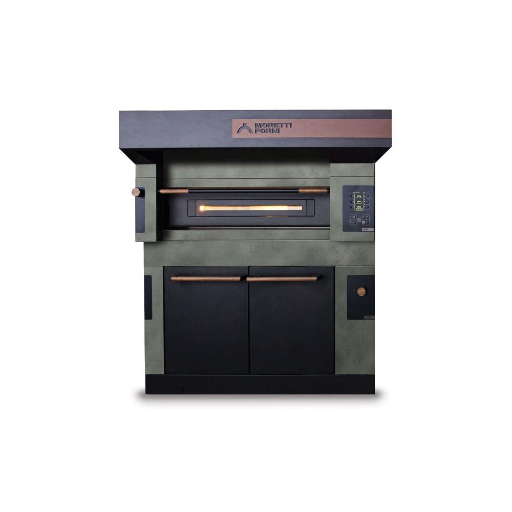 Piec jednokomorowy S120 Icon z okapem i komorą rozrostu H=900mm Wariant podstawowy, Moretti Forni MFSI120ML