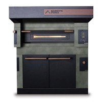 Piec jednokomorowy S120 Icon z okapem i komorą rozrostu nawiżaną H=900mm Wariant podstawowy, Moretti Forni MFSI120MLH