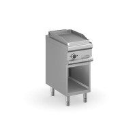 Płyta grillowa elektryczna, na podstawie z trzech stron zamkniętej 400x700 - ryflowana, Magistra Plus 700 Wariant podstawowy, MB