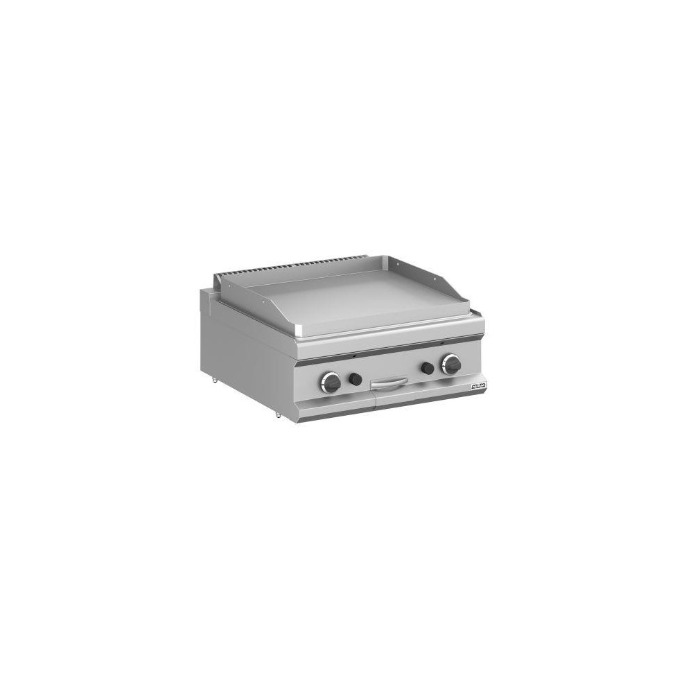 Płyta grillowa gazowa, stołowa 700x700 - gładka, Magistra Plus 700 Wariant podstawowy, MBM MFTG77TL