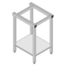 Podstawa z półką i regulowanymi nóżkami , pod Turbopiec ORACLE, ze stali nierdzewnej, 480x560x(H)850 mm Wariant podstawowy, Lain