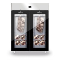 Szafa do sezonowania mięsa 2-drzwiowa przeszklona 1500l GLASS NEW2020 Wariant podstawowy, Hendi 991735