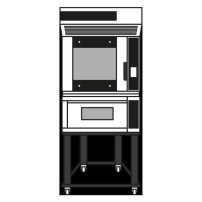 Zestaw piekarniczo-cukierniczy: F50E + Ideck PM60.60M + podstawa na kołach H=700mm Wariant podstawowy, Moretti Forni MFIBAKE3