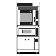Zestaw piekarniczo-cukierniczy: F50E + Ideck PM60.60M + podstawa z komorą rozrostu H=700mm Wariant podstawowy, Moretti Forni MFI