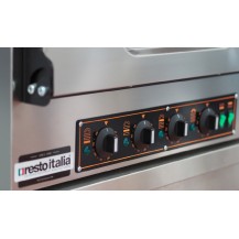 Piec elektryczny do pizzy 2 - 230/400 V, 3 elementy grzewcze z węglem aktywnym w zestawie, Resto Italia KUBE 2 EVO