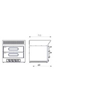 Piec elektryczny do pizzy 2 - 230/400 V, 3 elementy grzewcze z węglem aktywnym w zestawie, Resto Italia KUBE 2 EVO