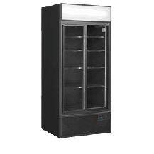 Czarna chłodziarka ekspozycyjna, Tefcold FSC891S Black