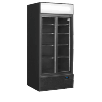 Czarna chłodziarka ekspozycyjna, Tefcold FSC891S Black