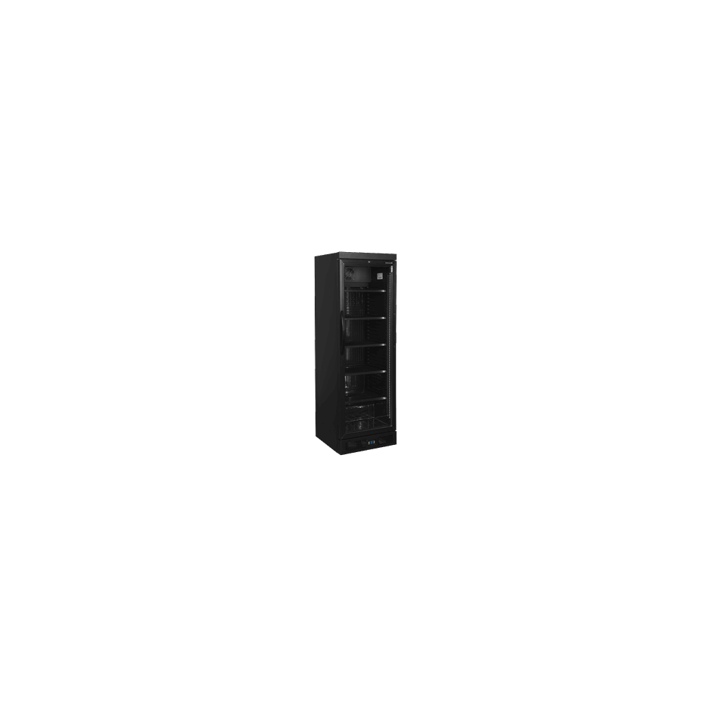 Czarna chłodziarka na butelki, Tefcold CEV435 BLACK