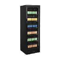 Czarna chłodziarka na butelki, Tefcold CEV435 BLACK