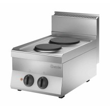 Kuchnia elektryczna 650, szerokość 400 2 płytowa, US 400x650x295 Bartscher 115005