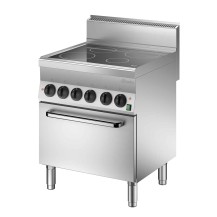 Kuchnia elektryczna 650, szerokość  700, 4 płytowa, EBO 700x650x870 Bartscher 115059