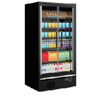 Supermarketowy regał chłodniczy, Tefcold Galaxy+ GP10FGD Black
