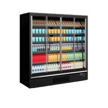 Supermarketowy regał chłodniczy, Tefcold Galaxy+ GP20FGD Black