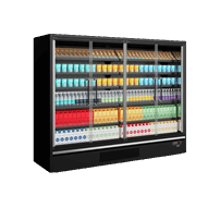 Supermarketowy regał chłodniczy, Tefcold Galaxy+ GP26FGD Black