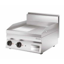 Płyta grillowa 650 szerokość 600 1/2 gładka + 1/2 ryflowana 600x650x295 Bartscher 115120