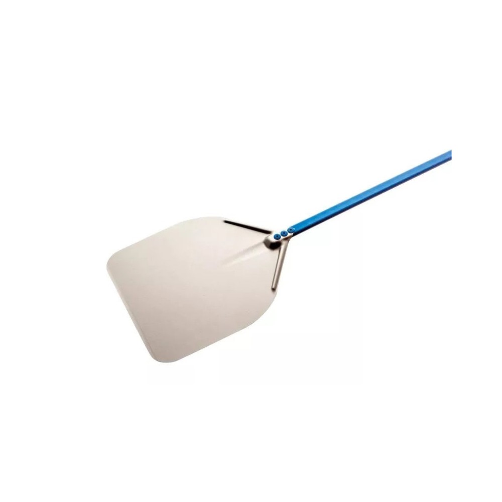 Łopata do pizzy pełna aluminiowa, prostokątna 33cm, długość rączki 150cm Gimetal Azzurra A-32R