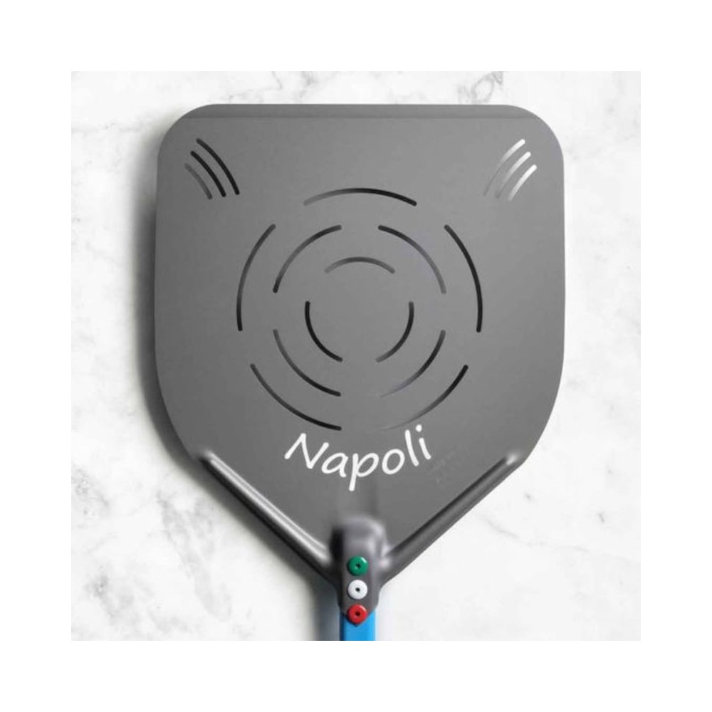 Łopata do pizzy neapolitańskiej, prostokątna 33cm, długość rączki 120cm Gimetal Napoli ANE-32RF/120