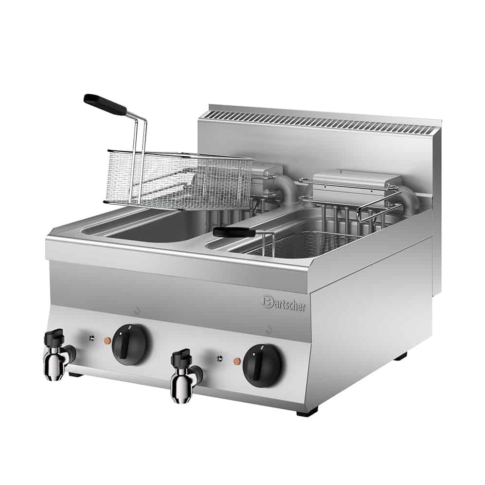 Frytownica 650, szerokość 600, 2x10L 600x650x295 Bartscher 115205