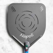 Łopata do pizzy neapolitańskiej, prostokątna 41cm, długość rączki 150cm Gimetal Napoli ANE-41RF/150