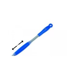 Łopata do obracania i wyjmowania pizzy perforowana aluminiowa, okrągła 17cm, długość rączki 120cm Gimetal Azzurra I-17F/120