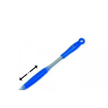 Łopata do obracania i wyjmowania pizzy perforowana aluminiowa, okrągła 20cm, długość rączki 180cm Gimetal Azzurra I-20F/180