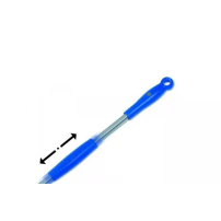 Łopata do obracania i wyjmowania pizzy perforowana aluminiowa, okrągła 20cm, długość rączki 180cm Gimetal Azzurra I-20F/180