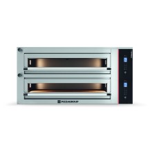 Piec do pizzy 2 komorowy szeroki, elektryczny, sterowanie cyfrowe, pojemność 2 x 6 x 34 cm, 1480x1010x830, Pizza Group Pyralis P