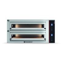 Piec do pizzy 2 komorowy, elektryczny, sterowanie cyfrowe, pojemność 2 x 9 x 34 cm, 1480x1360x830, Pizza Group Pyralis PY-UP D18