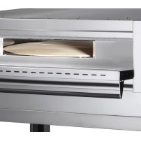 Piec do pizzy z obrotowym szamotem, elektryczny, 7 x 33 / 6 x 34 / 3 x 45, sterowanie cyfrowe, 1430x1360x550, Pizza Group PYRALI