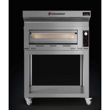 Piec do pizzy 1 komorowy szeroki, gazowy, pojemność 1 x 6 x 34 cm, 1480x1100x470, Pizza Group Flame FL 6 L