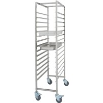 Wózek transportowy ze stali nierdzewnej, Gredil, 15x GN 1/1 Stalgast 662115