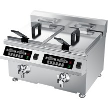 Frytownica indukcyjna, 2-komorowa, V 2x8, P 2x3.5 kW Stalgast 746782
