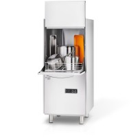 Zmywarka do garnków i tac, dozownik płynu myjącego, pompa zrzutowa, pompa wspomagająca płukanie, P 12.2 kW, U 400 V Stalgast 805