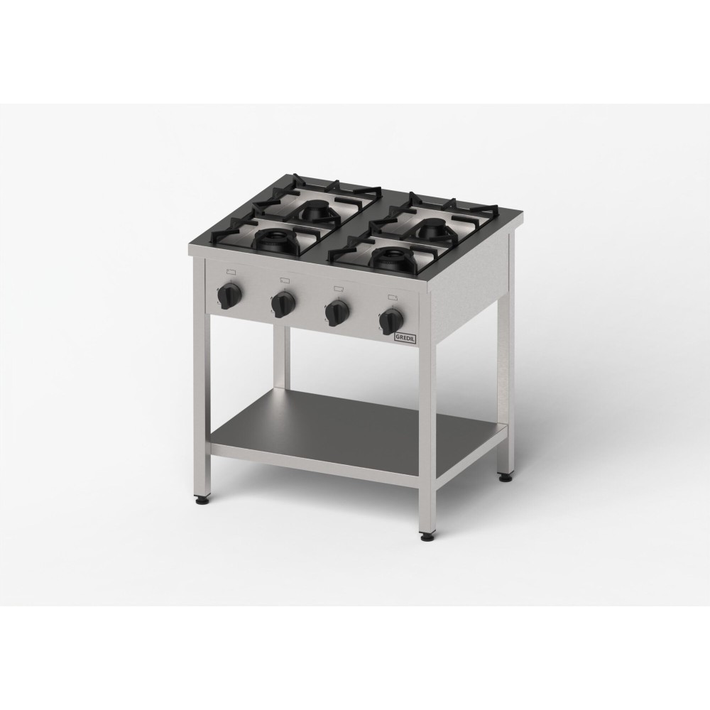 Kuchnia gazowa, Gredil, skręcana, 800x700x850 mm, P 21 kW, G20/20 mbar Stalgast 976511
